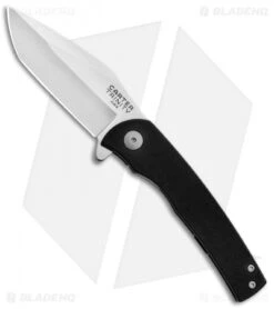 Ontario Carter Trinity Frame Lock Knife Black G-10 (3" Satin) 8877 OKC