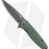 Ontario Knife Company Shikra Frame Lock Knife Green Micarta (3.25" Black SW)