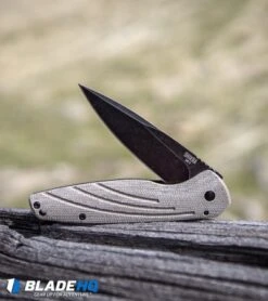 Ontario Knife Company Shikra Frame Lock Knife Tan Micarta (3.25" BSW) -Elite Folds Ontario Knife Company Shikra Frame Lock Knife Tan Micarta BSW BHQ 107887 kp fence web