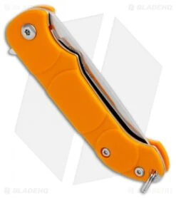 Ontario Navigator Liner Lock Knife Orange Plastic (2.375" Satin) 8900 6 Ontario Navigator Liner Lock Knife Orange Plastic (2.375" Satin) 8900 -Elite Folds Ontario Navigator LL Orange Plastic Satin 8900OR BHQ 94326 jr side