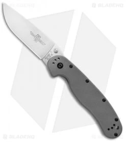 Ontario RAT Model 1 Liner Lock Knife Gray (3.6" Satin AUS-8) 8848GY