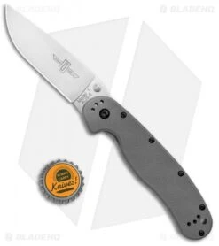 Ontario RAT Model 1 Liner Lock Knife Gray (3.6" Satin AUS-8) 8848GY -Elite Folds Ontario RAT Model 1 LL Gray Satin ON8848GY BHQ 101810 jr bottlecap