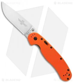 Ontario RAT Model 1A Spring Assisted Knife Orange G-10 (3.625" Satin) 8870OR