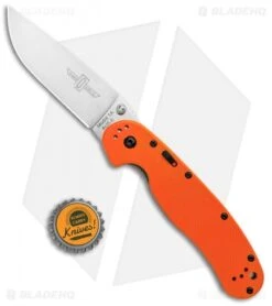 Ontario RAT Model 1A Spring Assisted Knife Orange G-10 (3.625" Satin) 8870OR -Elite Folds Ontario RAT Model 1A SA LL Orange G 10 Satin ON8870OR BHQ 98883 jr bottlecap