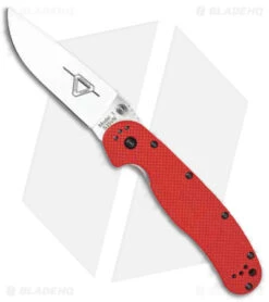 Ontario Rat Model 1 S35VN Knife G-10 Red (3.5" Satin)