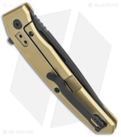 Ontario Ti22 Equinox Frame Lock Knife Bronze Titanium (3" Black) -Elite Folds Ontario Ti22 Equinox FL Bronze Ti Black BHQ 140245 jr side