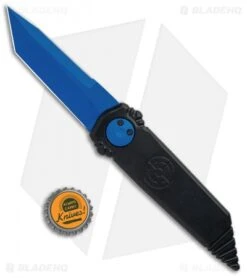 Paragon Dredd Lock Knife Black Aluminum (4" Blue Tanto) -Elite Folds Paragon Dredd Lock Black Aluminum Black Blue Tanto Serr DREDD B CBLU ST BHQ 103599 jr bottlecap