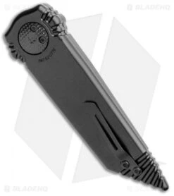 Paragon Dredd Lock Knife Black Aluminum (4" Black Tanto Serrated) -Elite Folds Paragon Dredd Lock Black Aluminum Black Tanto Serr B CB ST BHQ 103188 jr side