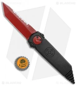 Paragon Dredd Lock Knife Black Aluminum (4" Red Tanto Serrated) -Elite Folds Paragon Dredd Lock Black Aluminum Red Tanto Serr B CRB ST BHQ 103187 jr bottlecap