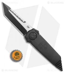 Paragon Dredd Lock Knife Black Aluminum (4" Two Tone Tanto Serrated ) -Elite Folds Paragon Dredd Lock Black Aluminum TT Tanto Serr BHQ 109159 jr bottlecap