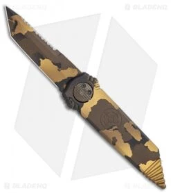 Paragon Dredd Lock Knife Gold Granite Gold Camo Aluminum (4" Camo Tanto)