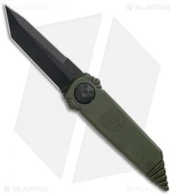 Paragon Dredd Lock Knife OD Green Aluminum (4" Black Tanto)