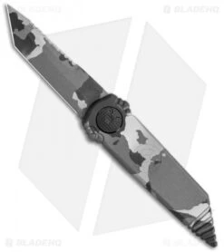Paragon Dredd Lock Knife Silver Granite Gray Camo Aluminum (4" Camo Tanto)