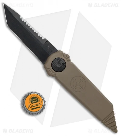 Paragon Dredd Lock Knife Dark Earth Aluminum (4" Black Tanto Serrated) 4 Paragon Dredd Lock Knife Dark Earth Aluminum (4" Black Tanto Serrated) - Image 4