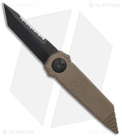 Paragon Dredd Lock Knife Dark Earth Aluminum (4" Black Tanto Serrated) 1 Paragon Dredd Lock Knife Dark Earth Aluminum (4" Black Tanto Serrated)