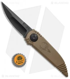 Paragon Phoenix Knife Flat Dark Earth (3.8" Black CG) -Elite Folds Paragon Pheonix Flat Dark Earth Black Phoenix DP FDE CG B BHQ 95816 jr bottlecap