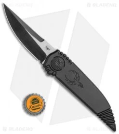 Paragon Phoenix Knife Black Drop Point (3.8" Two-Tone) -Elite Folds Paragon Phoenix Black DP TT Black Plain PHOENIX DP B 2T DE BHQ 113217 jr bottlecap