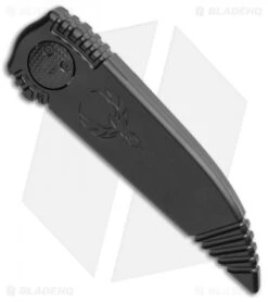 Paragon Phoenix Knife Black Drop Point (3.8" Two-Tone Black Plain/Serr) -Elite Folds Paragon Phoenix Black DP TT Black Plain Serr PHOENIX DP B 2T ST BHQ 113272 jr spine