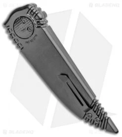 Paragon Phoenix Knife Black Double Edge (3.8" Black Cerakote) -Elite Folds Paragon Phoenix Black Double Edge Black Cerakote DP B CB DE BHQ 101140 jr side