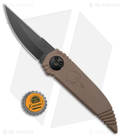 Paragon Phoenix Knife Flat Dark Earth Aluminum (3.8" Black DE) 4 Paragon Phoenix Knife Flat Dark Earth Aluminum (3.8" Black DE) - Image 4