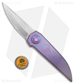Paragon Phoenix Gravity Knife Purple Titanium (3.9" Stonewash S35VN) -Elite Folds Paragon Phoenix Gravity Knife Purple Titanium Stonewash S35VN BHQ 180566 KC bottlecap
