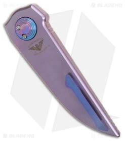 Paragon Phoenix Gravity Knife Purple Titanium (3.9" Stonewash S35VN) -Elite Folds Paragon Phoenix Gravity Knife Purple Titanium Stonewash S35VN BHQ 180566 KC side