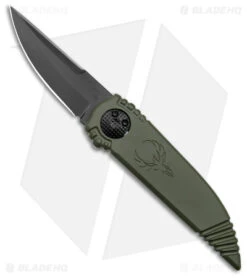 Paragon Phoenix Knife OD Green Double Edge (3.8" Black CG)