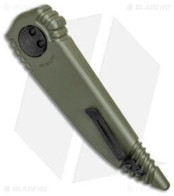 Paragon Phoenix Knife OD Green Double Edge (3.8" Black CG) -Elite Folds Paragon Phoenix Knife OD Green Black Double Edge BHQ 154048 jr side