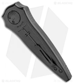 Paragon Warlock Knife Black Aluminum Cross/Shield/Sword (3.9" Black Sorcerer) 6 Paragon Warlock Knife Black Aluminum Cross/Shield/Sword (3.9" Black Sorcerer) -Elite Folds Paragon Warlock Black Aluminum Cross Shield Sword Black C S S G BLK CB BHQ 102230 jr side