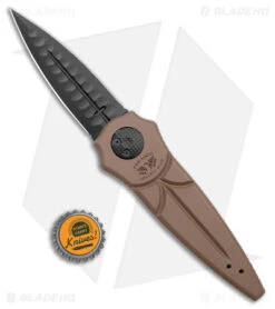 Paragon Warlock Knife Brown Dark Earth Aluminum (3.9" Black Sorcerer) -Elite Folds Paragon Warlock Brown Dark Earth Aluminum Black Sorcerer BHQ 69126 jr bottlecap