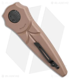 Paragon Warlock Knife Brown Dark Earth Aluminum (3.9" Black Sorcerer) -Elite Folds Paragon Warlock Brown Dark Earth Aluminum Black Sorcerer BHQ 69126 jr side