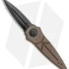 Paragon Warlock Folding Knife Brown Dark Earth Aluminum (3.9" Black)