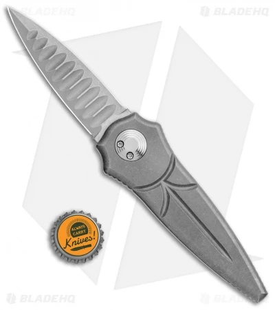 Paragon Warlock Folding Knife Distressed Titanium (3.9" Stonewash Sorcerer) 4 Paragon Warlock Folding Knife Distressed Titanium (3.9" Stonewash Sorcerer) - Image 4