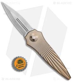 Paragon Warlock Folding Knife Starburst Antique Gold Titanium (Double Ought) -Elite Folds Paragon Warlock Folding Knife Antique Gold Ti Double Ought BHQ 141512 jr bottlecap