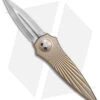 Paragon Warlock Folding Knife Starburst Antique Gold Titanium (3.9" Gray/SW)