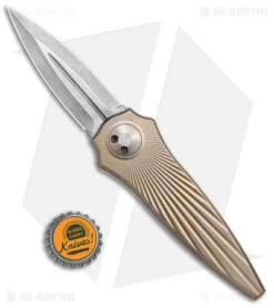 Paragon Warlock Folding Knife Starburst Antique Gold Titanium (3.9" Gray/SW) -Elite Folds Paragon Warlock Folding Knife Antique Gold Ti Gray SW BHQ 141505 jr bottlecap