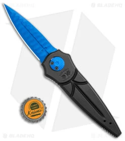 Paragon Warlock Folding Knife Black Aluminum (3.9" Blue Sorcerer) -Elite Folds Paragon Warlock Folding Knife Black Aluminum Blue Sorcerer BHQ 68252 jr bottlecap