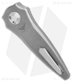 Paragon Warlock Folding Knife Line Milled Titanium (3.9" Satin) -Elite Folds Paragon Warlock Folding Knife Ti SW BHQ 174494 jr side