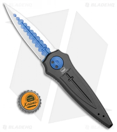 Paragon Warlock Knife Black Aluminum Cross/Shield/Sword(3.9"Blue/Satin Sorcerer) 4 Paragon Warlock Knife Black Aluminum Cross/Shield/Sword(3.9"Blue/Satin Sorcerer) - Image 4