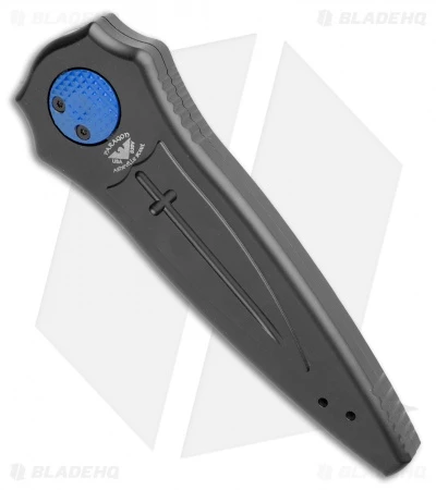 Paragon Warlock Knife Black Aluminum Cross/Shield/Sword(3.9"Blue/Satin Sorcerer) 2 Paragon Warlock Knife Black Aluminum Cross/Shield/Sword(3.9"Blue/Satin Sorcerer) - Image 2