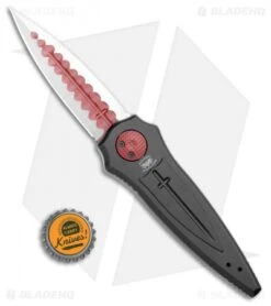 Paragon Warlock Knife Black Al Cross/Shield/Sword (3.9" Red/Satin Sorcerer) -Elite Folds Paragon Warlock Knife Cross Shield Sword Sniper TT Red BHQ 109152 jr bottlecap