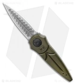 Paragon Warlock Folding Knife OD Green Aluminum (3.9" Satin Sorcerer)