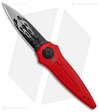 Paragon Warlock Knife Red Aluminum Cross/Shield/Sword (4" Black Flame Sorcerer) 1 Paragon Warlock Knife Red Aluminum Cross/Shield/Sword (4" Black Flame Sorcerer)
