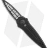Paragon Warlock Knife Black Aluminum Cross/Shield/Sword (3.9" Two Tone Sorcerer)