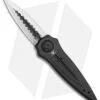 Paragon Warlock Knife Black Cross/Shield/Sword (3.9" Black/Satin Sorcerer)