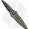 Paragon Warlock Folding Knife OD Green Aluminum (3.9" Black Sorcerer)