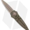 Paragon Warlock Folding Knife OD Green Aluminum (3.9" Brown Dark Earth)