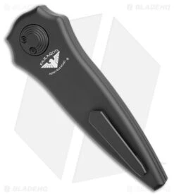 Paragon Warlock-X Folding Knife Smooth Black Cerakote (3.9" Black) -Elite Folds Paragon Warlock X Folding Knife Smooth Black Cerakote Black BHQ 177994 jr side