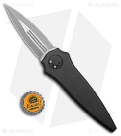 Paragon Warlock-X Folding Knife Smooth Black Cerakote (3.9" Satin 2-Groove) -Elite Folds Paragon Warlock X Folding Knife Smooth Black Cerakote Satin BHQ 177723 jr bottlecap