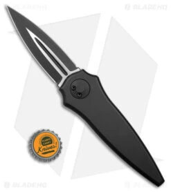 Paragon Warlock-X Folding Knife Black Cerakote Aluminum (3.9" Two-Tone) -Elite Folds Paragon Warlock X Folding Knife Smooth Black Cerakote TT Dagger BHQ 180302 jr bottlecap